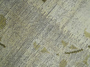 Modern Geometrical 4.6x6.6 Olive, Ivory and Charcoal Floral Hand Knotted Wool and Silk Area Rug
