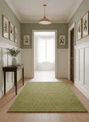 Modern Geometrical Boxes Olive Hand loom 5x8 wool Area Rug
