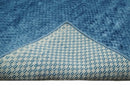 Modern Geometrical Hand Made 2x3 Blue Art silk Area Rug
