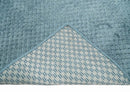 Modern Geometrical Hand Made 2x4 Aqua Blue Art Silk Area Rug