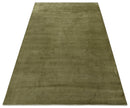 Modern Geometrical Design Beige And Brown 6x10 Hand Knotted Wool Rug