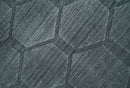 Modern Geometrical Hand Woven 2x3 Charcoal Art Silk Area Rug