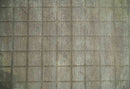 Modern Geometrical Ivory, Brown and Olive 5x8 Hand Knotted Wool and Silk Area Rug