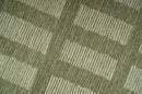 Modern Geometrical Olive and Ivory Textured Hand Tufted Multi size wool Rug