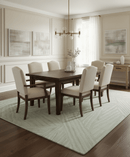 Modern Geometrical Pattern Silver Hand Knotted 10x13 Wool Area Rug