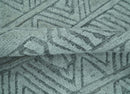 Modern Geometrical Silver and Gray Chevron Design Hand Carved  wool Rug