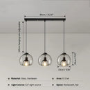 Modern glass ball led pendant lights for dining room