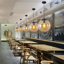 Modern glass ball led pendant lights for dining room