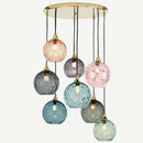 Modern glass ball lustre pendant lights – kitchen cluster fixture