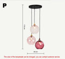 Modern glass ball lustre pendant lights – kitchen cluster fixture