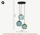 Modern glass ball lustre pendant lights – kitchen cluster fixture