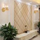 Modern glass ball wall lamp bedroom crystal sconce