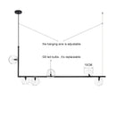 Modern glass black chandelier gold pendant light dining room