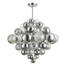 Modern glass bubble ceiling chandelier living room clear and frosted