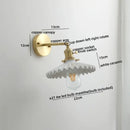 Modern glass copper led wall lights for bedroom reading