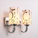 DecorBites™ Modern Glass Cylinder Wall Sconce 1/2-Lights - Chrome Finish Bedside Lamp