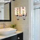 DecorBites™ Modern Glass Cylinder Wall Sconce 1/2-Lights - Chrome Finish Bedside Lamp