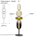 Modern glass floor lamp set of 3 – living room led table light
