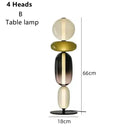 Modern glass floor lamp set of 3 – living room led table light