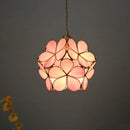 Modern glass flower led pendant light for dining room