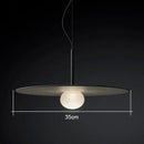 Modern glass flying saucer chandelier living room pendant light