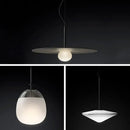 Modern glass flying saucer chandelier living room pendant light