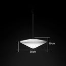 Modern glass flying saucer chandelier living room pendant light