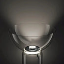 Modern glass led floor lamp for living room with glowing rings