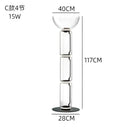 Modern glass led floor lamp for living room with glowing rings