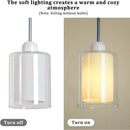 Modern Glass Pendant Light with Chrome Nickel Finish for Kitchen Island