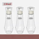 Modern glass seasoning bottle set with pump – kitchen oil dispenser