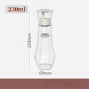 Modern glass seasoning bottle set with pump – kitchen oil dispenser