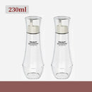 Modern glass seasoning bottle set with pump – kitchen oil dispenser