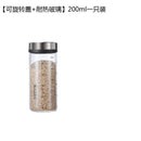 Modern glass seasoning spice shaker salt pepper bottle kitchen storage