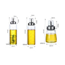 Modern glass seasoning storage bottle set for kitchen organization