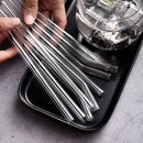 Modern glass straw set with oil dispenser – kitchen & bar accessory