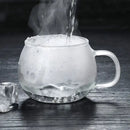 Modern glass tea cup with infuser and lid – kitchen drinkware