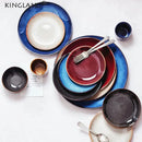 DecorBites™ Ceramic Round Plate - Nordic Design for Hotel, Restaurant, and Home Dishes
