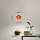 Modern glossy black glass ball pendant light dining room