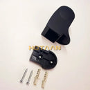 Modern glossy black shower holder bathroom wall mounted bracket