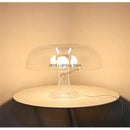 Modern glossy orange mushroom table lamp bedroom led lighting