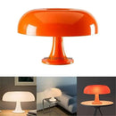 Modern glossy orange mushroom table lamp bedroom led lighting