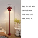 Modern glossy red e27 led modern floor lamp living room dome light