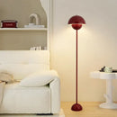 Modern glossy red e27 led modern floor lamp living room dome light