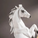 Modern glossy resin horse statue living room sculpture decor
