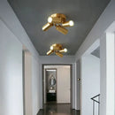 Modern gold 3-light adjustable led chandelier – living room lamp