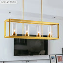 Modern gold 3 light clear glass pendant light dining room
