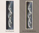 Modern gold abstract wall lamp living room illuminated art