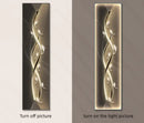 Modern gold abstract wall lamp living room illuminated art