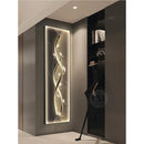 Modern gold abstract wall lamp living room illuminated art